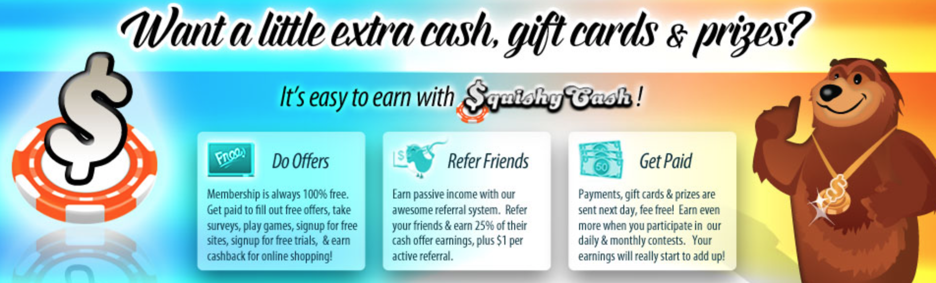 squishy cash homepage review