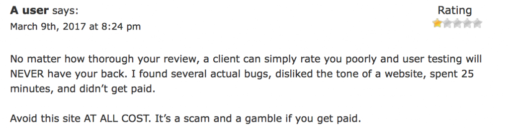 usertesting reviews